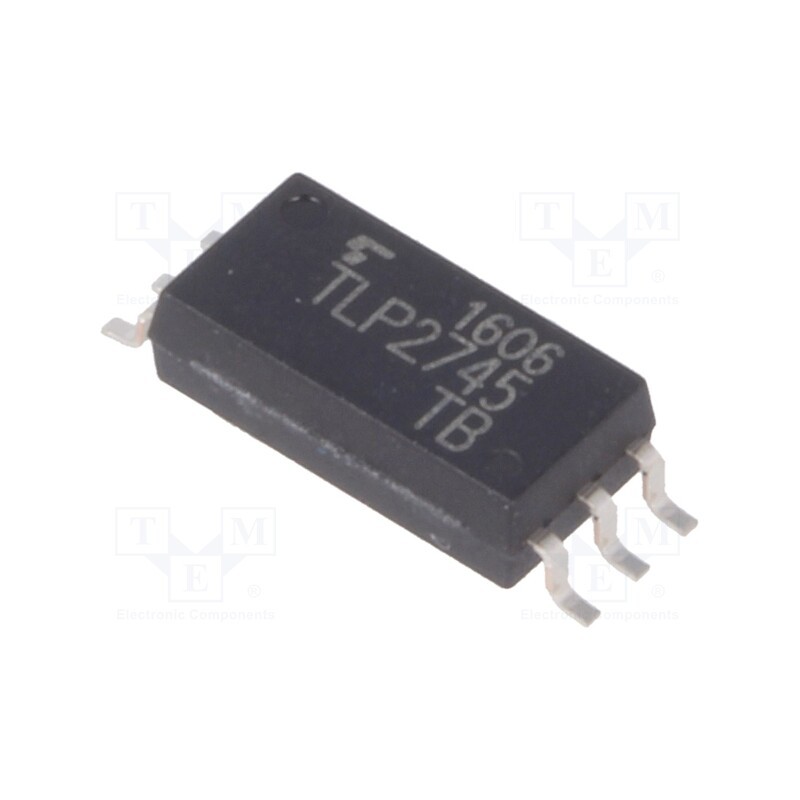 1 pcs x TOSHIBA - TLP2745(E(T - Optocoupler, SMD, Ch: 1, OUT: totem pole, 5kV, SO6L, 30kV/μs