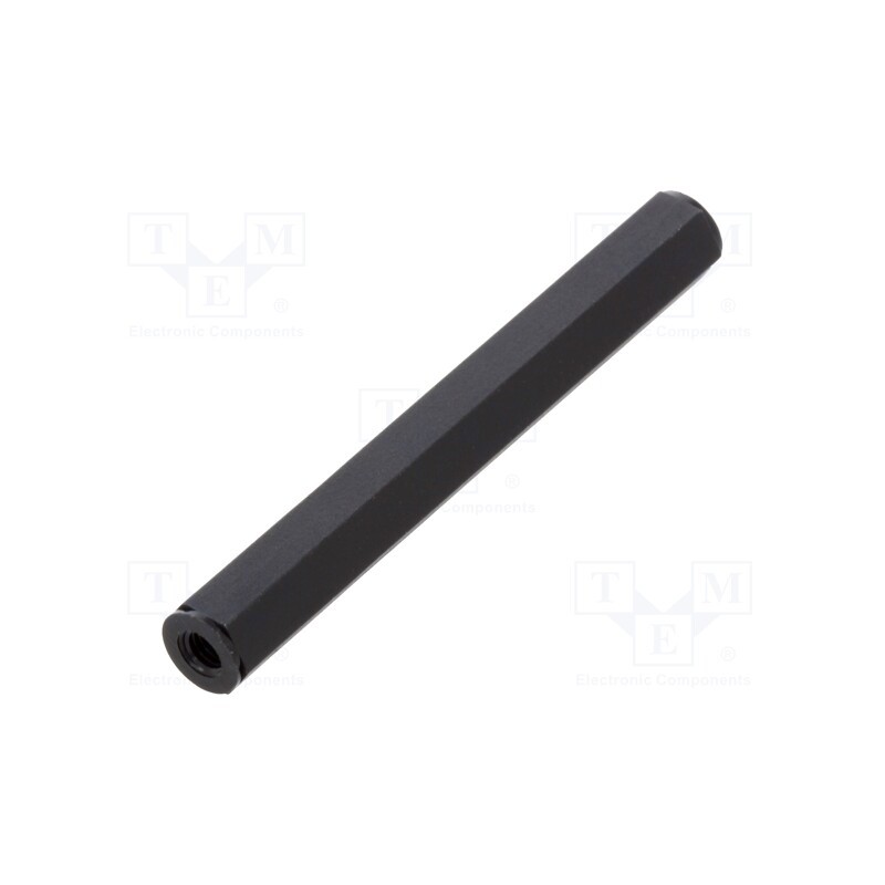 10 pcs x DREMEC - 185X50 - Screwed spacer sleeve, hexagonal, polyamide, M3, L: 50mm, black