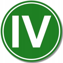 Euro 4 sticker, ADR marking, exhaust gas purity, 16 cm