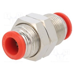 1 pcs x AIGNEP-50050 8 - Push-in fitting, bulkhead,straight,inline splice, -0.99÷20bar