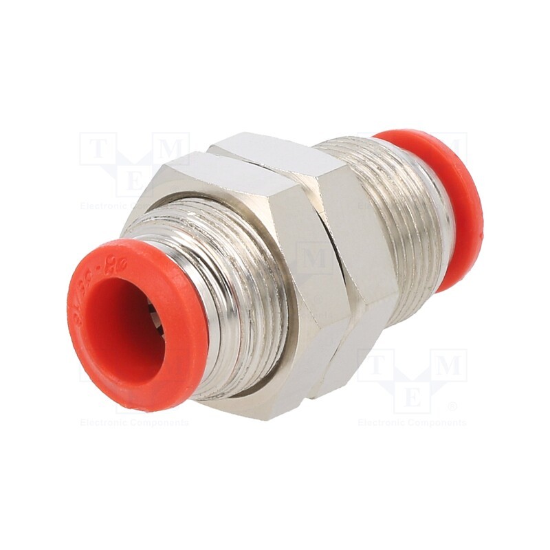 1 pcs x AIGNEP-50050 8 - Push-in fitting, bulkhead,straight,inline splice, -0.99÷20bar