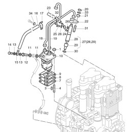 Hatz 1d80 2g40 2 4l40 injection gasket 40085001