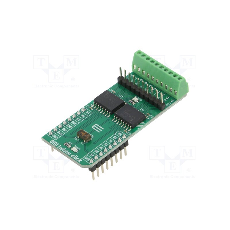 1 pcs x MIKROE - DIGI ISOLATOR CLICK - Click board, digital signal isolator, GPIO,SPI,UART, DCL540C01
