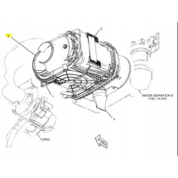 Internal air filter cat f series cva