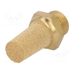 1 pcs x NORGREN HERION-T40C3800 - Sound suppression silencer, max.10bar, Thread: BSP 3/8', outside