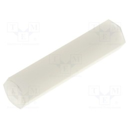 10 pcs x FIX&FASTEN - FIX-HP2-20 - Screwed spacer sleeve, hexagonal, polyamide, M2, L: 20mm