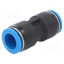 1 pcs x FESTO-153035 - Push-in fitting, straight, -0.95÷6bar, Gasket: NBR rubber, QS