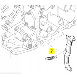 Hatz series 1d regulator lever spring 04000200