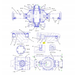 Drive axle bushing for cat wheel loader