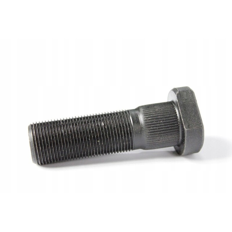 Bolt of the front axle of a Volvo dump truck