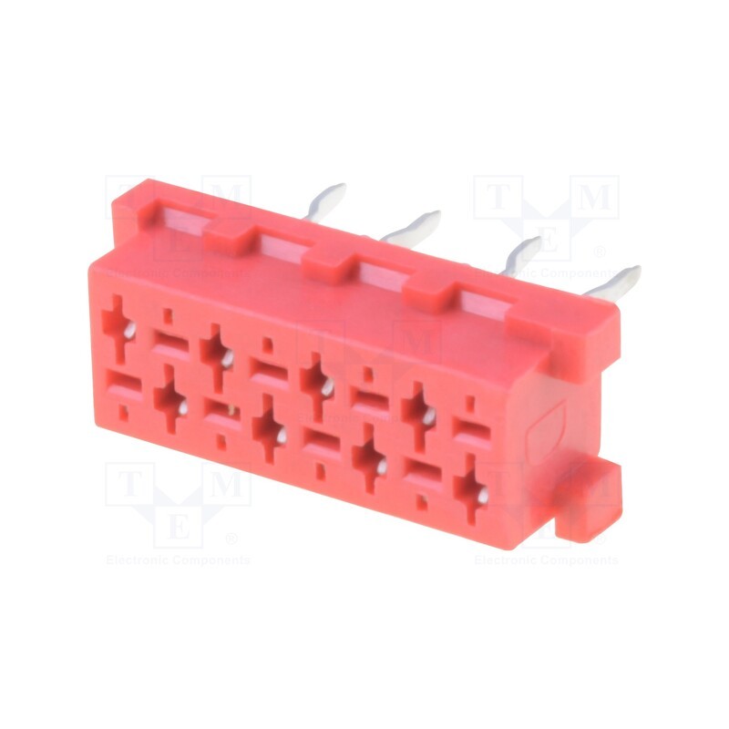 2 pcs x CONNFLY - DS1015-04-08R6XB - Wire-board, socket, female, PIN: 8, THT, on PCBs, 1.5A, 30mΩ