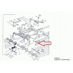 Baler stop lever for Sipma 522 square baler