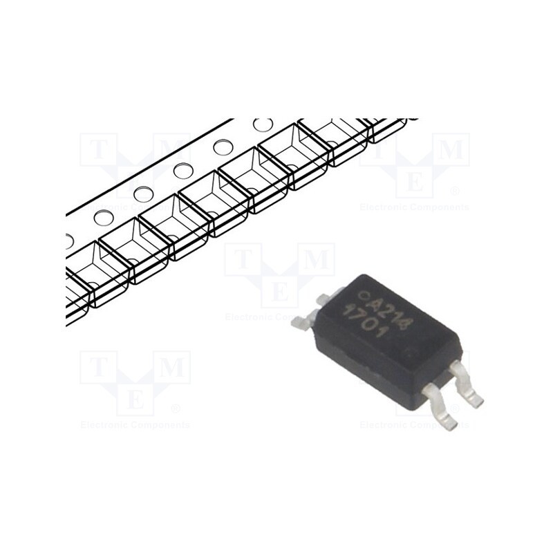 1 pcs x BROADCOM (AVAGO) - ACPL-214-500E - Optocoupler, SMD, Ch: 1, OUT: transistor, Uinsul: 3kV, Uce: 80V, SO4