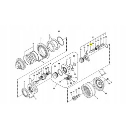 Bolt for Volvo excavator satellites 711734370