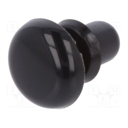 10 pcs x DREMEC - 8G401V20053 - Rivet, polyamide, L.rivet: 3.5mm, Panel cutout diam: 3.1mm, black