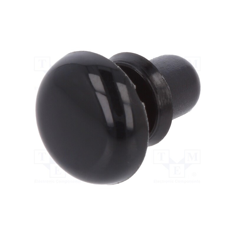 10 pcs x DREMEC - 8G401V20053 - Rivet, polyamide, L.rivet: 3.5mm, Panel cutout diam: 3.1mm, black