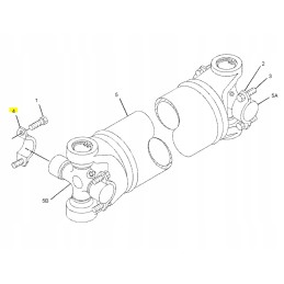 Crossbar clamp for Cat backhoe loader