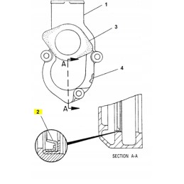 Cat self-propelled grader thermostat seal