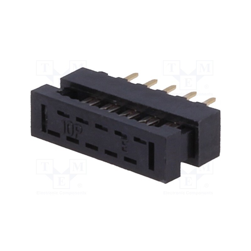 2 pcs x CONNFLY - DS1018-02-10B2 - IDC transition, PIN: 10, THT, for ribbon cable, 1mm, Layout: 2x5