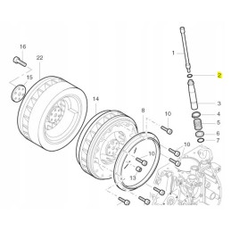 Hatz 1d41 1d81 pusher cover o ring 50330200