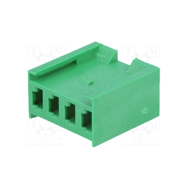 2 pcs x TE Connectivity - 280591 - Plug, wire-board, female, AMPMODU MOD I, 3.96mm, PIN: 4, for cable