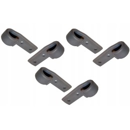 Polyamide tarpaulin rope hook, 6 pcs