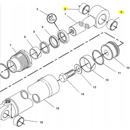 Arm lifting cylinder sleeve cat
