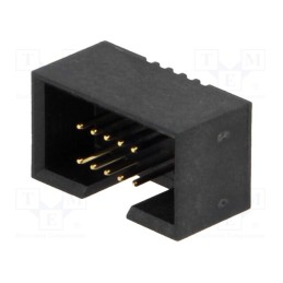 2 pcs x CONNFLY - DS1031-16-10V8B - Socket, IDC, male, PIN: 10, straight, THT, gold flash