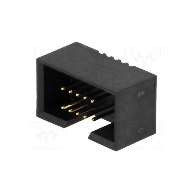 2 pcs x CONNFLY - DS1031-16-10V8B - Socket, IDC, male, PIN: 10, straight, THT, gold flash