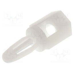 10 pcs x ESSENTRA - LCBS-TF-M4-6-01 - PCB distance, polyamide, L: 9.5mm, snap fastener, natural, UL94V-2