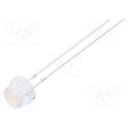 1 pcs x OPTOSUPPLY - OSK7DL56A1A - LED, 4.8mm, violet, 500÷750mcd, 100°, Front: convex, 2.9÷3.6V