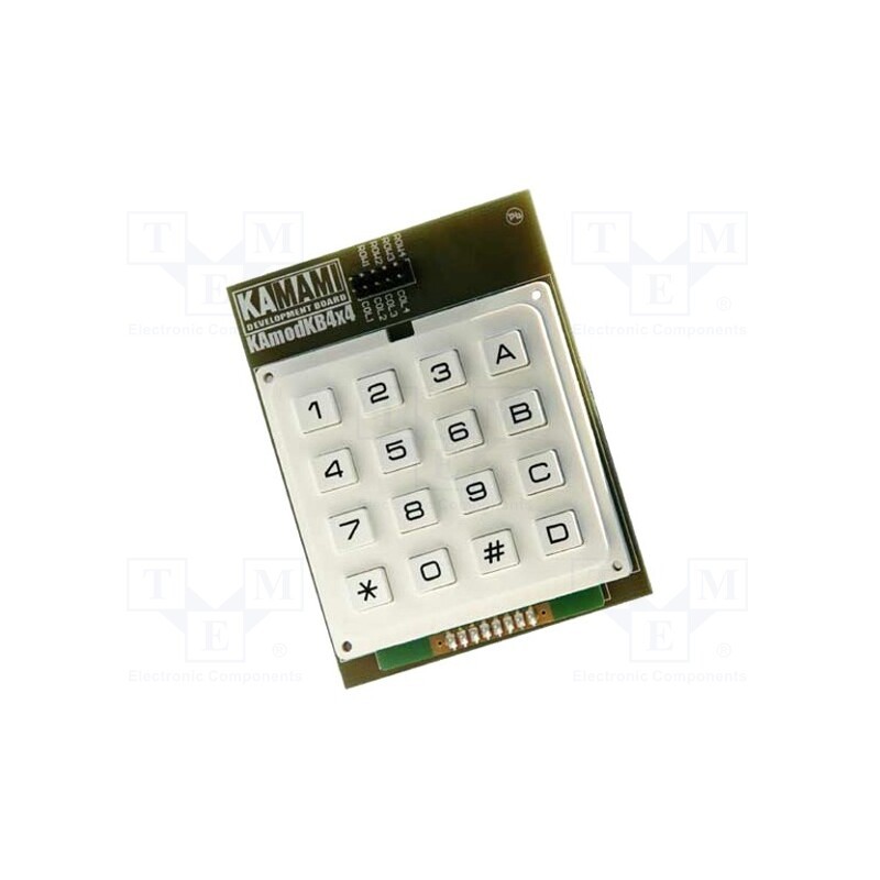 1 pcs x KAMAMI - KAMODKB4X4 - 16-button 4x4 matrix keyboard module, pin header, PIN: 2x5