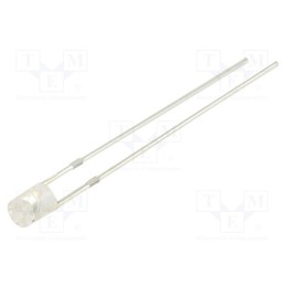 1 pcs x OPTOSUPPLY - OSG5DA3FE1B-12V - LED, 3mm, green, 500÷750mcd, 140°, Front: recessed, 12V, -30÷85°C