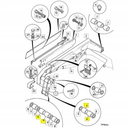 Boom jcb cva backhoe loader cylinder bushing