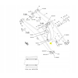 Cat loader bucket bushing