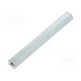 10 pcs x DREMEC - 126X60 - Screwed spacer sleeve, 60mm, Int.thread: M4, hexagonal, steel
