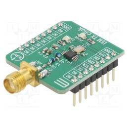 1 pcs x MIKROE - ISM TX CLICK - Click board, RF, SPI, MAX41460, prototype board, 3.3VDC