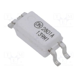 1 pcs x ONSEMI - HMHA2801A - Optocoupler, SMD, Ch: 1, OUT: transistor, Uinsul: 3.75kV, Uce: 80V