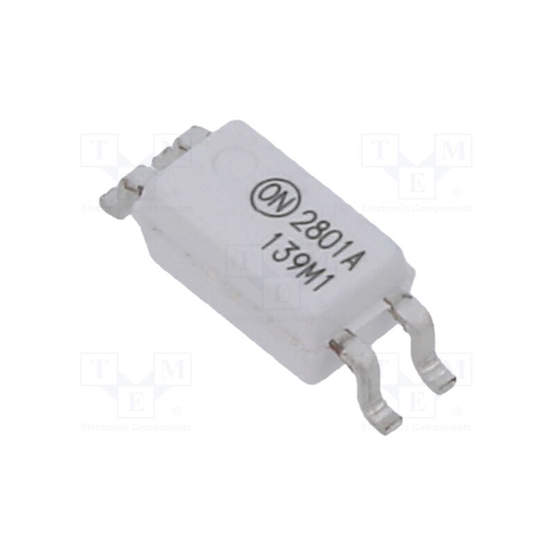 1 pcs x ONSEMI - HMHA2801A - Optocoupler, SMD, Ch: 1, OUT: transistor, Uinsul: 3.75kV, Uce: 80V
