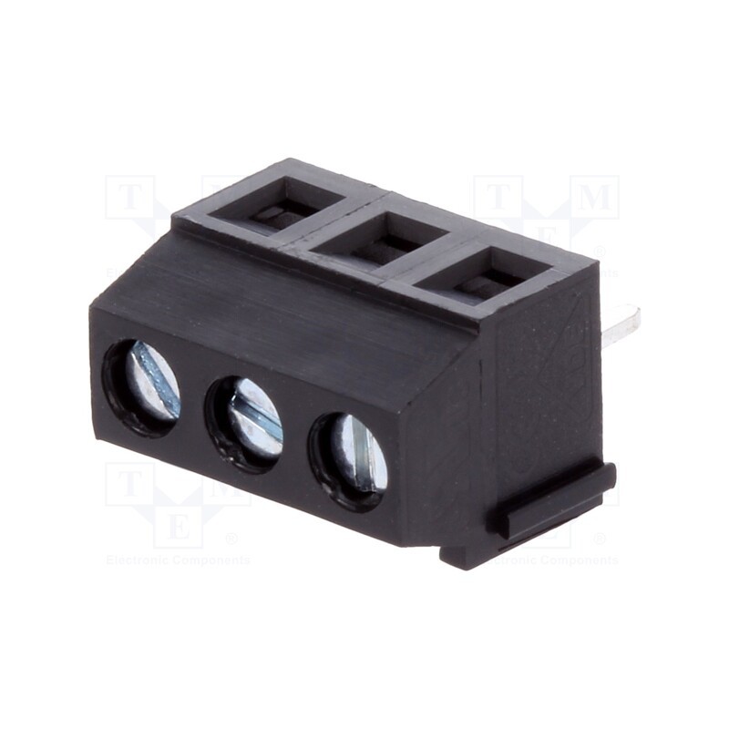 2 pcs x DEGSON ELECTRONICS - DG381-3.81-03P-13-00AH - PCB terminal block, angled 90°, 3.81mm, ways: 3, on PCBs, 1.5mm2