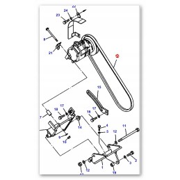 Komatsu air conditioning belt charger wa470 wa470 5