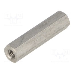 10 pcs x DREMEC - 146X30 - Screwed spacer sleeve, 30mm, Int.thread: M4, hexagonal