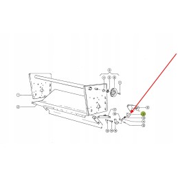 827887 0 angle bracket for the twine guide frame