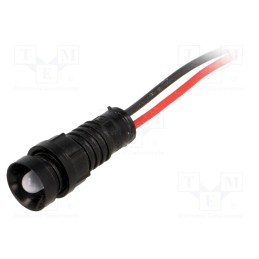 1 pcs x POLAM-ELTA - LB-D5-220DC - Indicator: LED, recessed, blue, 220VDC, Ø11mm, IP40, leads 300mm