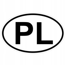 Sticker sticker car pl emblem Poland 16cm