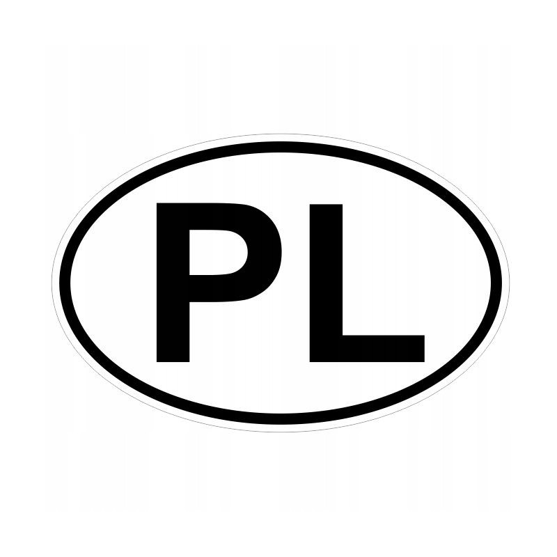 Sticker sticker car pl emblem Poland 12cm