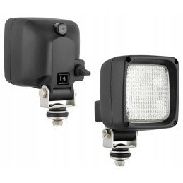 Halogen work lamp with built-in deut connector