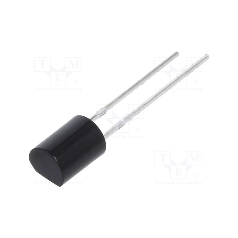 1 pcs x EVERLIGHT - PD438B - PIN photodiode, THT, 940nm, 5nA, rounded, flat, black