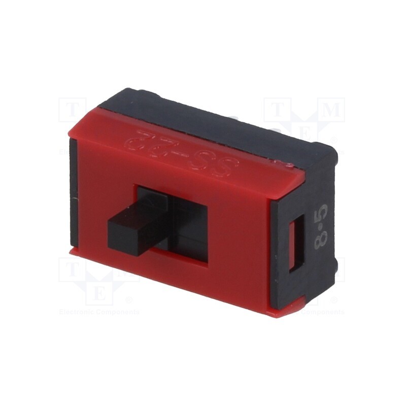 1 pcs x NKK SWITCHES - SS22SBP2 - Switch: slide, Pos: 2, DPDT, 0.1A/30VDC, ON-ON, vertical, -15÷60°C