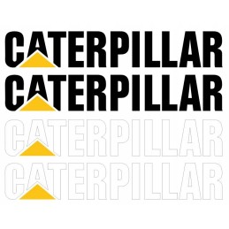 Forklift stickers with the inscription caterpillar 25 cm